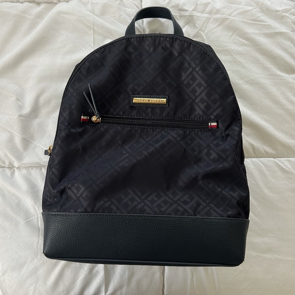 Tommy Hilfiger Handbags - NWOT _ Tommy Hilfiger Sleek Urban Blue Backpack with Logo _ Medium Size